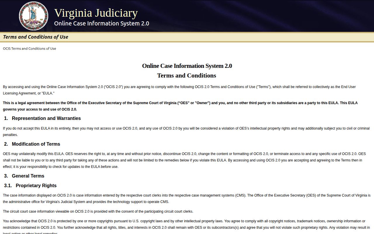 Virginia OCIS court disposition search for Accomack County crime news follow-up