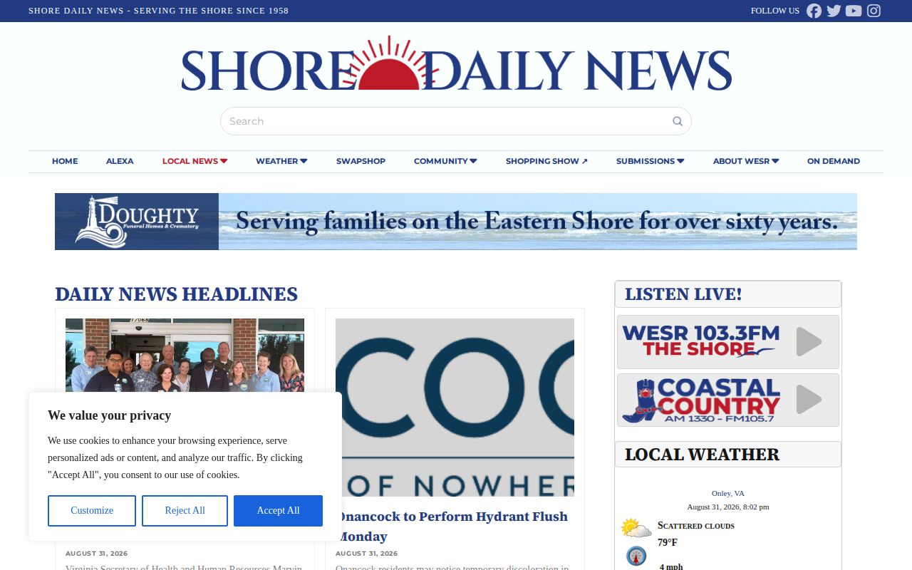 Shore Daily News Accomack County crime-news headlines archive