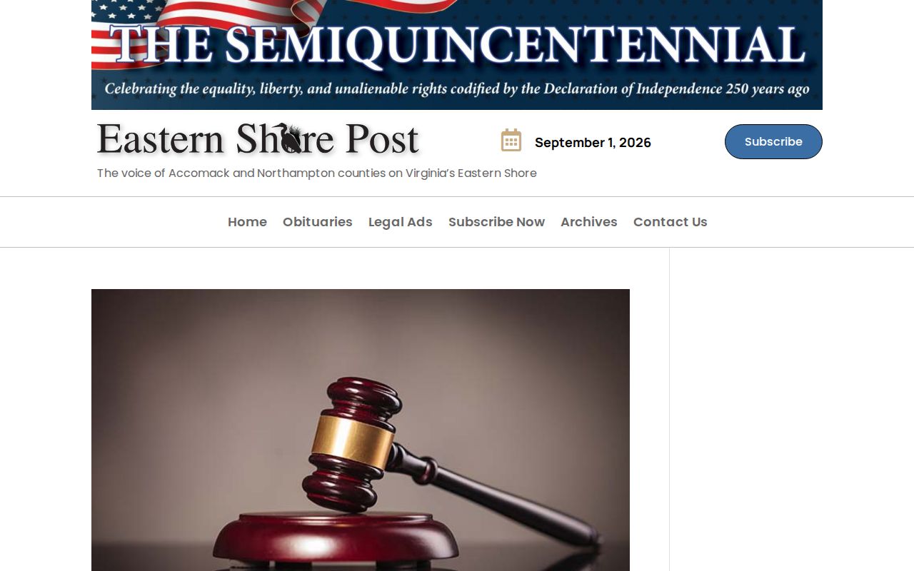 Eastern Shore Post Accomack County court postings source for crime news